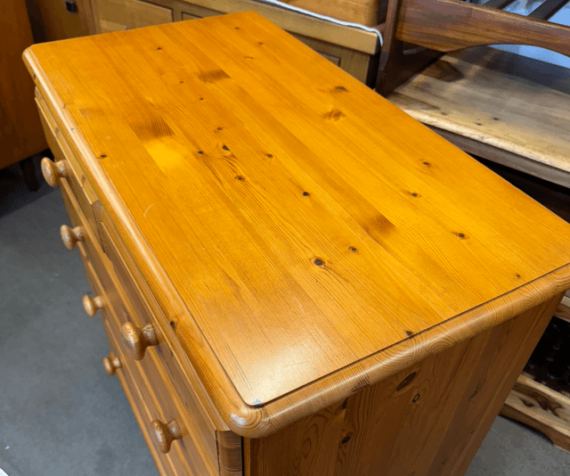 Solid Pine Chest Of Drawers