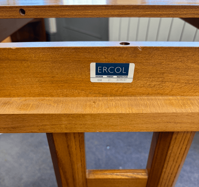 Vintage Blonde Ercol Extendable Dining Table With 3 Leafs