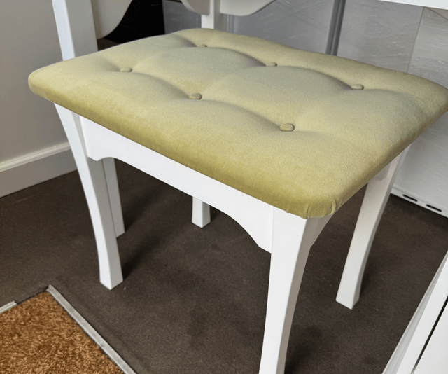 Quality Solid Dressing Table With Stool And Mirror