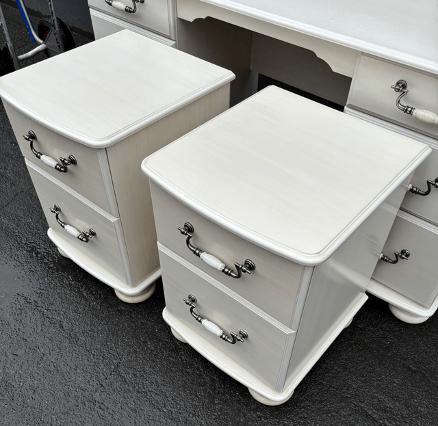 A Pair Of Cream Bedsides