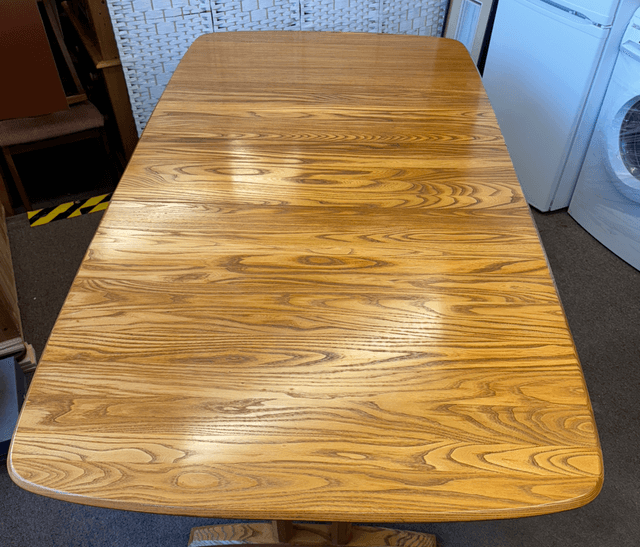Vintage Blonde Ercol Extendable Dining Table With 3 Leafs