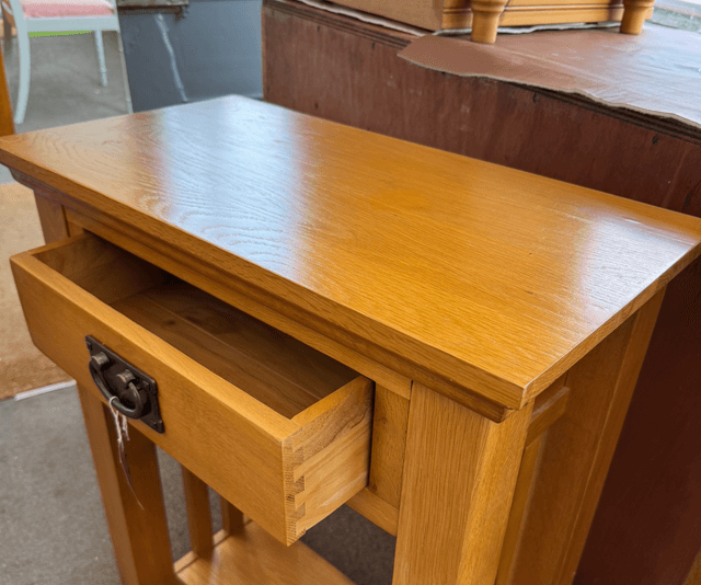 Small Oak Console/ Hall Table
