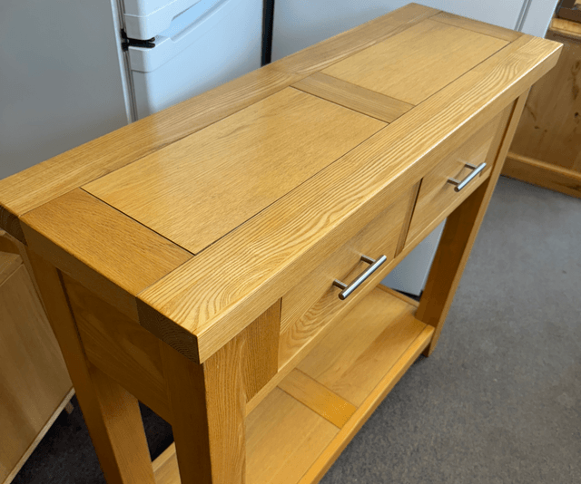 Solid Oak Console/ Hall Table