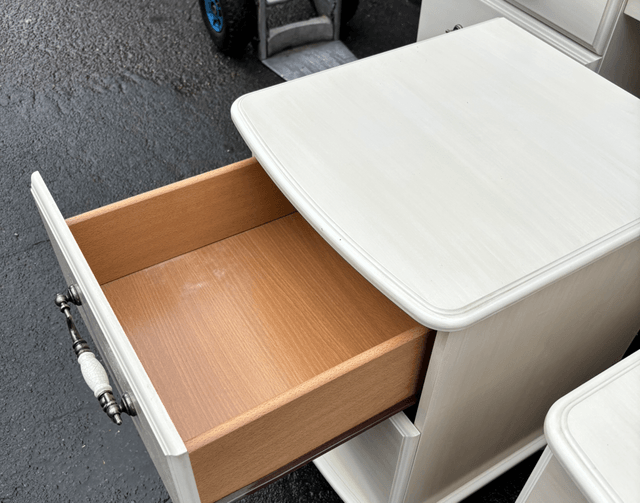 A Pair Of Cream Bedsides