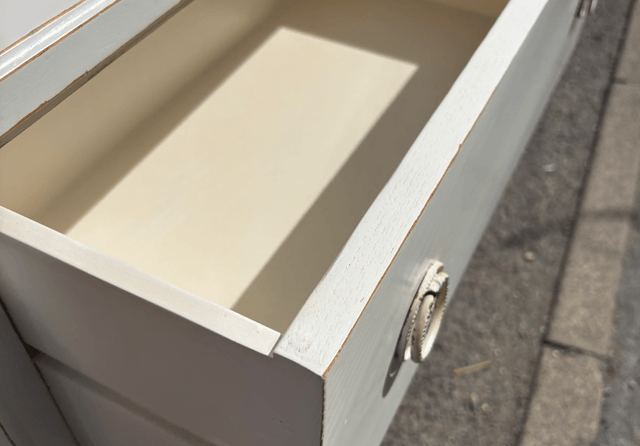 White Painted French Style Chest Of Drawers