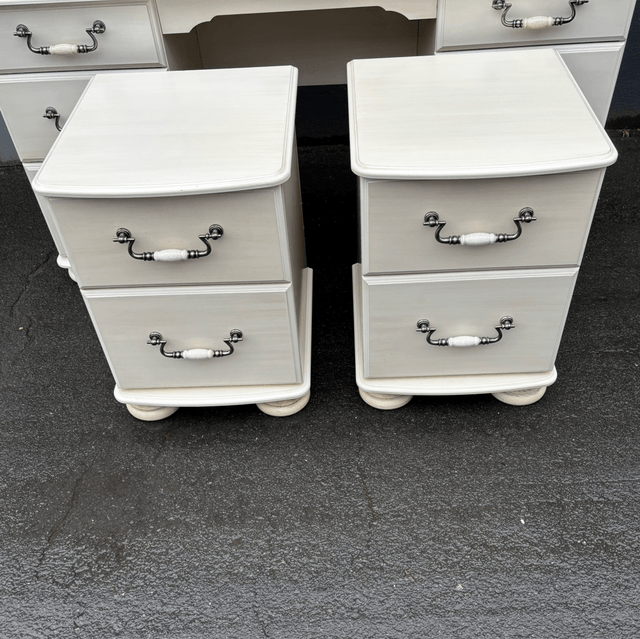 A Pair Of Cream Bedsides