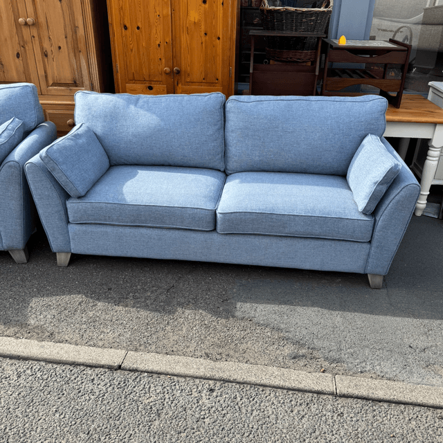 Modern Blue Fabric Sofa