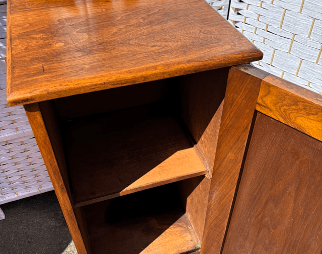 Victorian Oak Bedside Cabinet