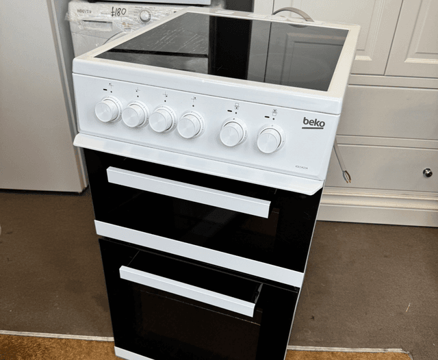 Beko 50cm Double Oven Electric Cooker With Ceramic Hob