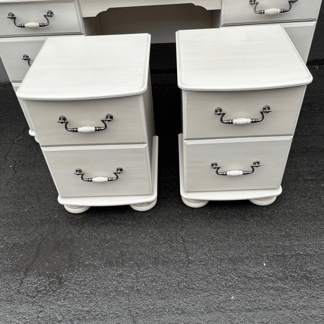 A Pair Of Cream Bedsides